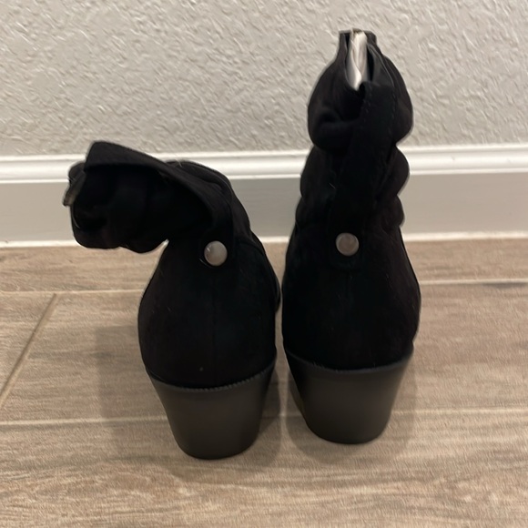 Just Fab Wild Country Booties Black SZ 9 - Picture 5 of 8